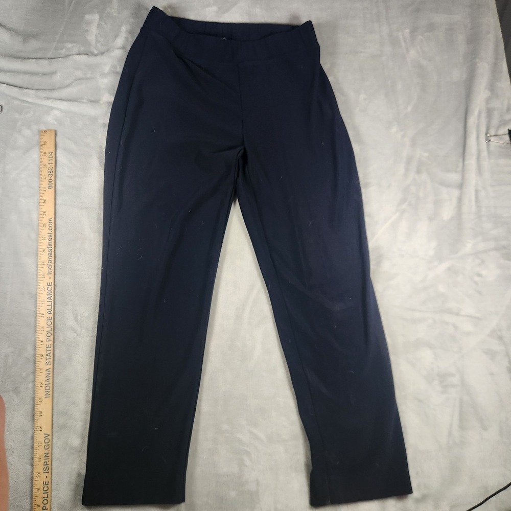 Joseph Ribkoff Women's Classy Black Pull-On Stretch Flat Front Pants Size 14